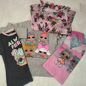 L.O.L. Surprise! Girls 4-Piece Clothing Lot – Sizes 6 & 7
